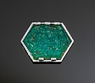 Aigrette, Cartier (French, founded Paris, 1847), Platinum, set with emeralds and diamonds